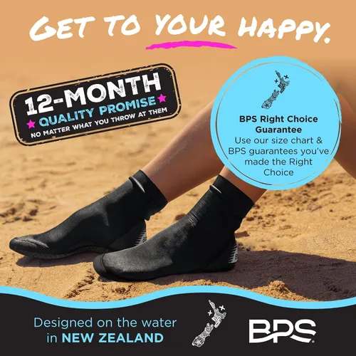 Vista 6 de BPS "Second Skin" - Calcetines de voleibol de playa ultra flexibles de secado rápido, calcetines de fútbol de arena, botines de deportes acuáticos
