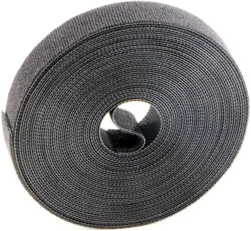 Vista 11 de Cinta de velcro reutilizable para sujetar cables, rollo de 3/4 de pulgada de doble cara con gancho
