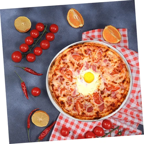 Vista 7 de Luxshiny Bandeja perforada multifuncional para pizza ventilada para distribución uniforme del calor para cocina casera y pizza casera