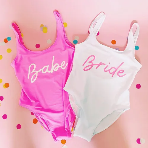 Vista 3 de #BachPerfect Trajes de baño de despedida de soltera - Traje de baño de novia Trajes de baño de novia Favores de despedida de soltera Traje
