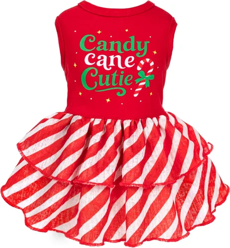 Vista 16 de Fitwarm Ropa de perro 100% algodón American Cutie para el 4 de julio, ropa para perros del Día de los Caídos, vestidos patrióticos, vestido de Cutie