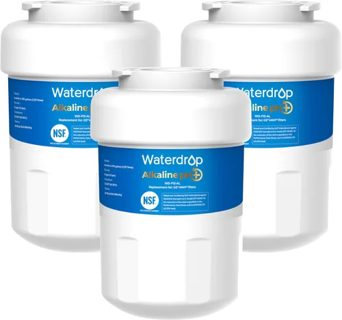 Vista 13 de Waterdrop Alkaline WD-F13 Reemplazo para GE® MWF®, SmartWater® MWFP, MWFINT, MWFA, GWF, HDX FMG-1, GSE25GSHECSS, WFC1201, RWF1060, Mejora pH Filtro
