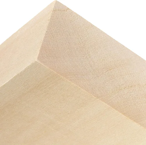 Vista 3 de SHEUTSAN Paquete de 4 bloques de tallado de tilo, 11.8 x 4 x 2 pulgadas, madera sin terminar para artes de talla, manualidades, proyectos