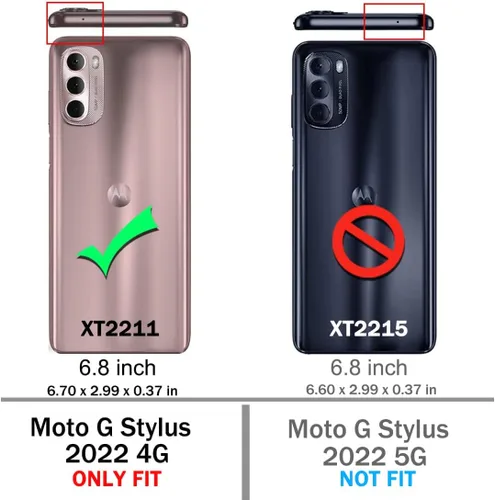 Vista 2 de LeYi Funda para Moto G Stylus 2022 4G (no compatible con 5G), funda para Moto G Stylus con 2 protectores de pantalla, funda protectora de grado Oro