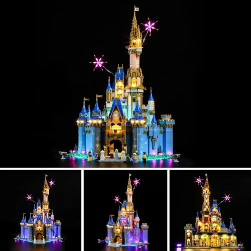Vista 3 de YEABRICKS Luz LED para Lego-43222 modelo de bloques de construcción de castillo de Disney (juego de Lego no incluido) Beginner-Friendly DIY LED