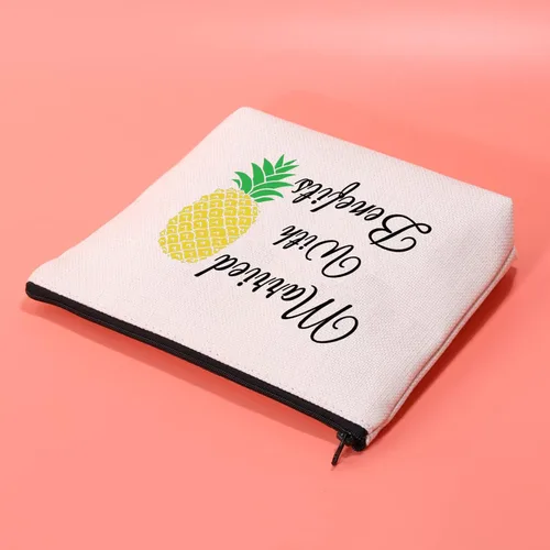 Vista 5 de JXGZSO Divertido Swinger Regalo Adulto Invertido Piña Maquillaje Bolsa Casado Con Beneficios Swingers Estilo de Vida Regalos, Casado con beneficios
