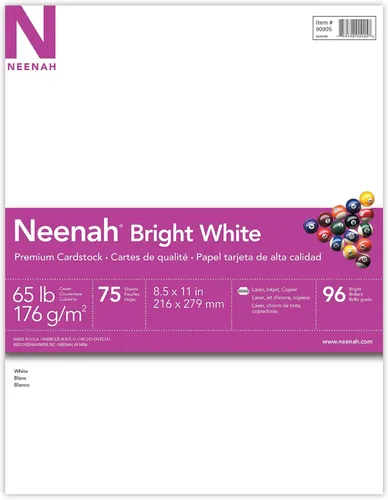 Vista 2 de Neenah Cartulina Premium, Blanco