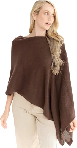 Vista 9 de CLAUDIA NICHOLE by Alashan Poncho estilo vestido, 100% cachemira Ejército/1032