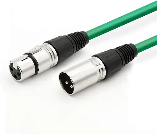 Vista 10 de Cable de altavoz XLR macho a XLR hembra, cable de conexión de micrófono de audio profesional, cable de micrófono blindado y equilibrado para uso más