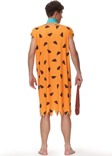 Vista 5 de Arvilhill Disfraz clásico de Halloween para adultos, disfraz naranja