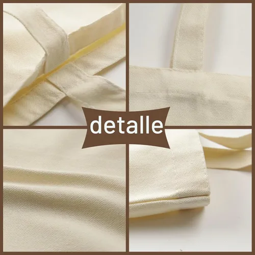 Vista 3 de OKBA Bolsas de mano de sublimación, bolsas de lona, bolsas de mano en blanco a granel, bolsas de compras reutilizables para decorar manualidades