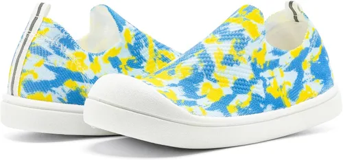 Vista 5 de FYMANA Zapatos de bebé para caminar para niños pequeños, zapatos de malla ligera transpirable para niños y niñas, antideslizantes, zapatillas