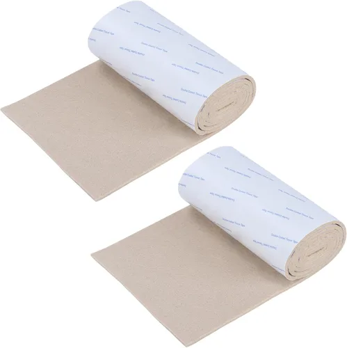 Vista 18 de Almohadillas de fieltro para muebles, cinta de fieltro cortable antideslizante autoadhesiva beige, rollo de tiras de fieltro de alta resistencia