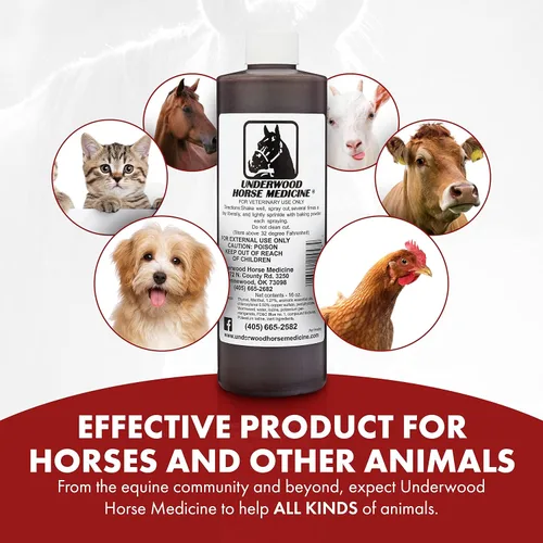 Vista 4 de Underwood - Spray tópico para el cuidado de las heridas de caballo – Recarga de 16 onzas para el cuidado de heridas de caballo esenciales