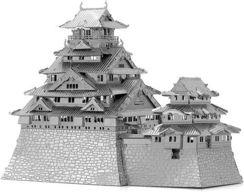 Vista 4 de Fascinations Kit de modelo de metal 3D del castillo de Osaka de la serie Premium de Metal Earth