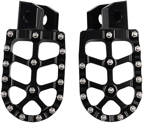 Vista 8 de Reposapiés de motocicleta CNC Wide Foot Pegs Pedal para Yamaha YZ80 YZ125 YZ250 YZ500 YZ490 WR200 WR250 WR500 TTR90 TTR110 TTR125 TTR250 XT250