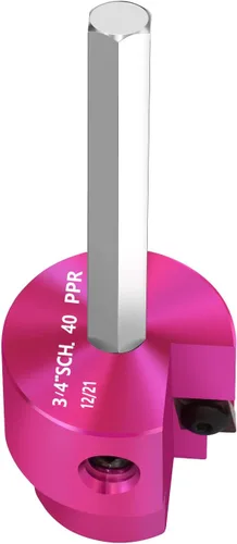 Vista 19 de Escariador de Tubería de PVC Cabezal de 1 Pulgada, Protector de Accesorios de PVC con Eje Hexagonal de 1/4 de Pulgada, Escariador de Accesorios