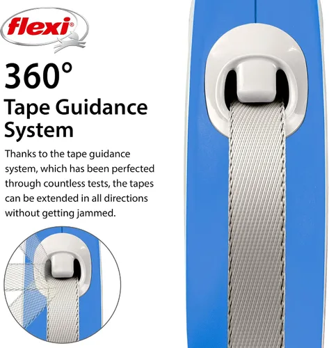 Vista 2 de FLEXI New Comfort - Correa retráctil para perro (cinta), ergonómica, duradera y sin enredos, correa para caminar para perros de hasta 132 libras, 16