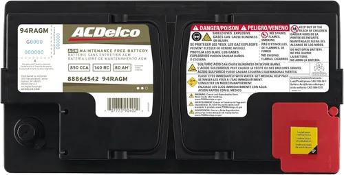 Vista 4 de Batería 94R del grupo BCI, profesional AGM para automóvil ACDelco 94RAGM.