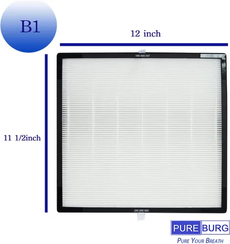 Vista 2 de PUREBURG AK46000 - Juego de filtros de repuesto compatibles con Oreck Air Response Small WK16000 Purificador de aire tipo B1, paquete de 2