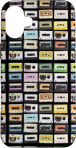 Vista 23 de Cassette Tapes Nostalgic Mixtape Music Graphic Case for iPhone 17