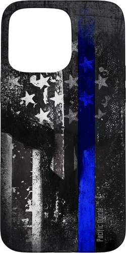 Vista 31 de Trump Police USA Flag Skull Thin Blue Line Support Case for iPhone 17