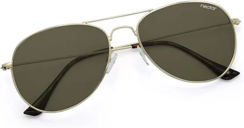 Vista 3 de NECTAR Classic Polarized Sunglasses for Men and Women with 100 UV Protection and Metal Frames - the Kittyhawk from