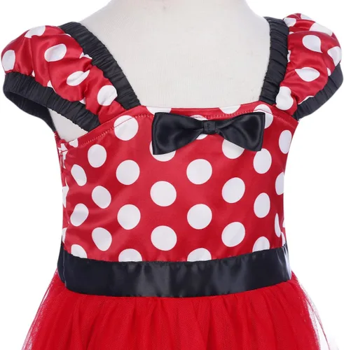 Vista 57 de IWEMEK - Maillot de ballet con diadema para niña con lunares, disfraz con diadema, leotardo
