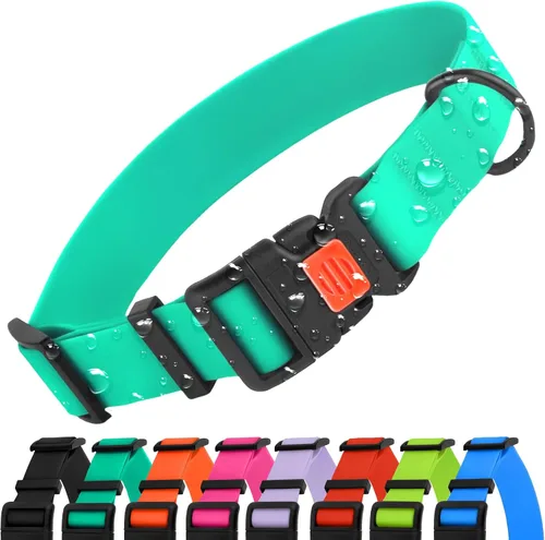 Vista 11 de CollarDirect Collar de perro impermeable – Silicona, plástico, resistente al olor, fácil de limpiar, para perros pequeños, medianos y grandes