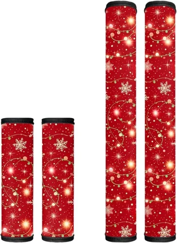 Vista 43 de Black Ornament Refrigerator Door Handle Covers Set of 4