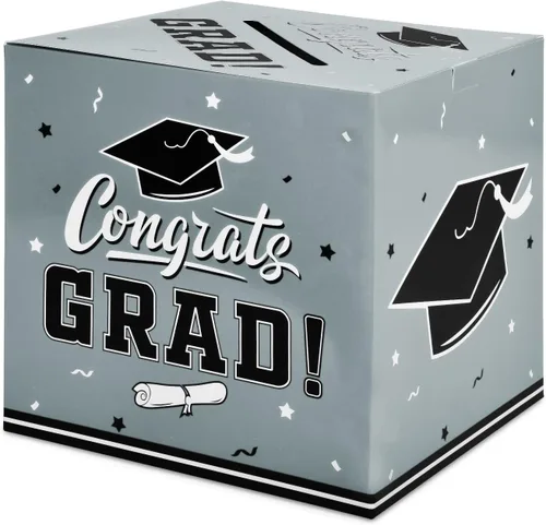 Vista 14 de Gatherfun Decoraciones de fiesta de graduación, caja de tarjetas de graduación para regalos de fiesta de graduación, suministros de fiesta