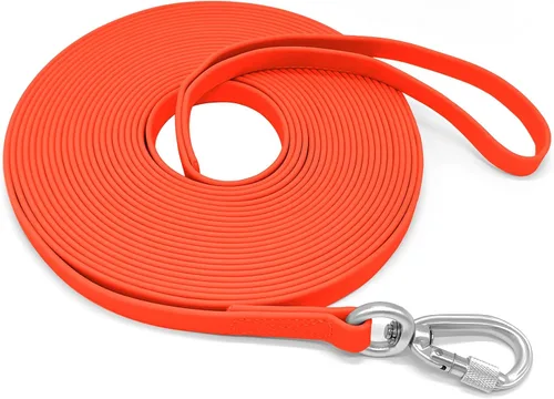 Vista 11 de ZALER Correa Larga para Perro Impermeable Correas de Entrenamiento 50ft 30ft 20ft 15ft 10ft 6ft, A Prueba de Olores Correa Larga de Llamada