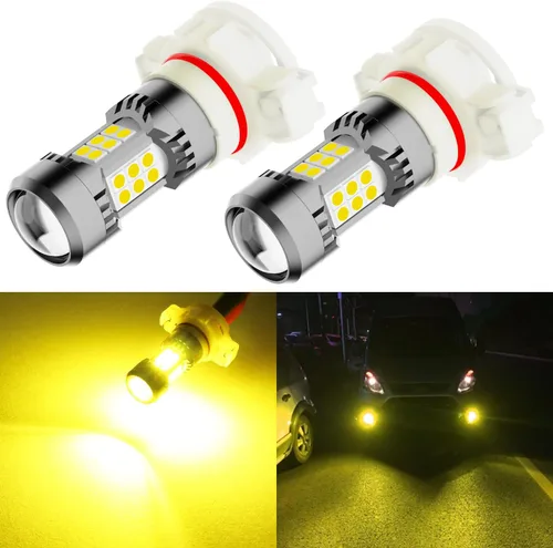 Vista 16 de Phinlion Bombillas LED antiniebla H10, 3200 lúmenes color azul hielo, súper brillantes PY20D 9145, focos antiniebla de repuesto para coches