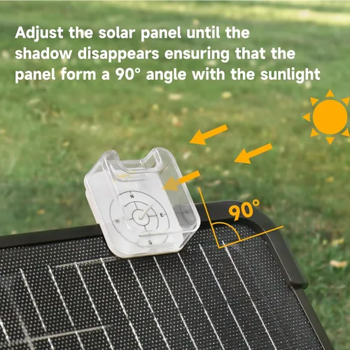 Vista 6 de Togo POWER Guía de ángulo solar para panel solar portátil, herramienta de seguimiento solar Encuentra el ángulo ideal para maximizar la ingesta