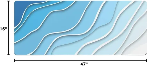 Vista 2 de Tapete de baño geométrico azul para bañera, antideslizante, de secado rápido y absorbente, de tierra de diatomeas, para fregadero de cocina