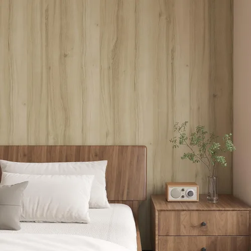 Vista 2 de CHIHUT Papel de contacto de grano de madera de roble claro de 12 x 100 pulgadas, papel tapiz de madera gruesa, impermeable, autoadhesivo, papel