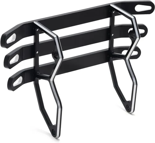 Vista 3 de Parachoques delantero y trasero SFriding ATV para Yamaha Banshee 350 YFZ350 1987-2012, hecho de aluminio, acabado negro anodizado
