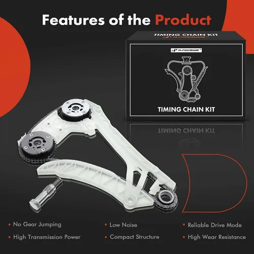 Vista 7 de A-Premium Kit de cadena de distribución del motor con tensor [compatible con DOHC, 4 cilindros 2.0L, 6 cilindros 3.0L] compatible con BMW