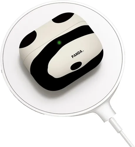 Vista 2 de Funda de silicona para Airpods Pro, lindo tigre panda oveja, divertido animal, funda protectora de goma suave con llavero antipérdida