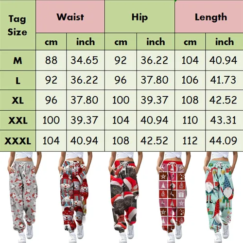 Vista 6 de DSODAN Pantalones deportivos de Navidad para mujer, con parte inferior de cincha, cintura alta, para deportes, gimnasio, pantalones deportivos