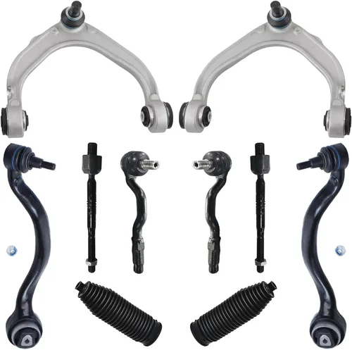 Vista 26 de Detroit Axle - Kit de suspensión delantera de 10 piezas para Chevrolet Trailblazer GMC Envoy 2004-2007 2005 2006 Soportes de brazo de control