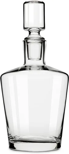 Vista 11 de True Clarity - Decantador de whisky con tapón, decantador de licor de vidrio para bourbon, escocés, vodka, licores, artículos esenciales de la cueva