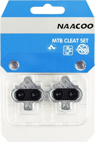 Vista 6 de NAACOO Tacos de bicicleta compatibles con pedales Shimano SPD y Look X-Track para zapatos de ciclismo de interior, ciclismo de montaña al aire SH -51