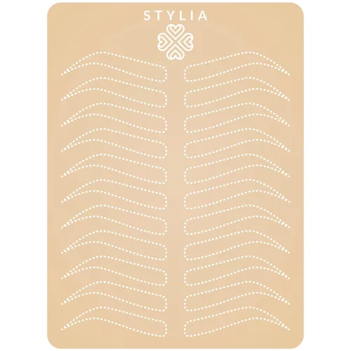Vista 8 de Stylia Hoja de piel falsa de práctica de Microblading para tatuaje de cejas, piel falsa para tatuaje, aguja de micro cuchillas, maquillaje de cejas