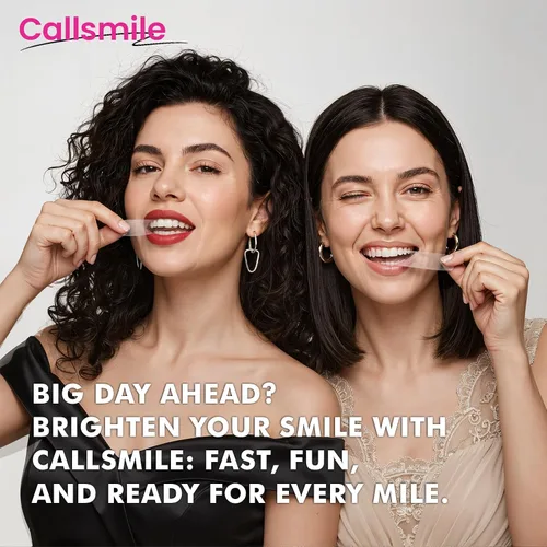 Vista 6 de CALLSMILE Tiras blanqueadoras de dientes - Tiras blanqueadoras para dientes sensibles, blanqueador de dientes de peróxido de hidrógeno para café