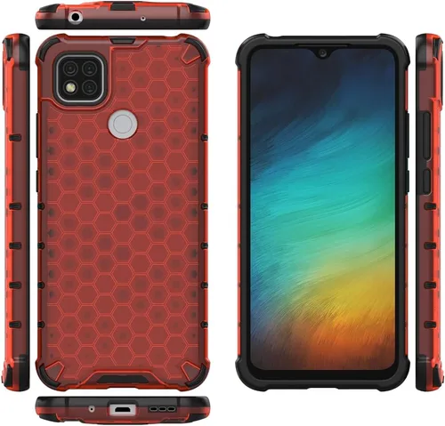 Vista 45 de Pzwoxukhov Funda compatible con Redmi A1, compatible con Redmi A2 Honeycomb Anti-caída Absorción de Golpes Negro
