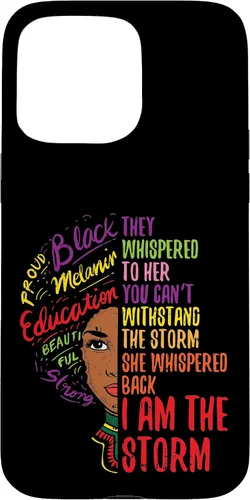 Vista 31 de I Am The Storm BLM Melanin Women African Black History Pride Case for iPhone 17