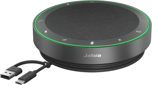 Vista 12 de Jabra Speak2 75 SE (segunda edición) Altavoz inalámbrico Bluetooth – 4 micrófonos con cancelación de ruido, altavoces de 2.559 in – Nueva función