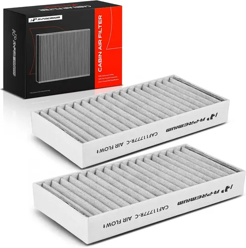 Vista 9 de A-Premium 2-PC Filtro de aire de habitáculo con carbón activado Compatible con modelos Jeep - Wrangler 2011 3.6L, Wrangler 2012-2017 3.8L, Wrangler