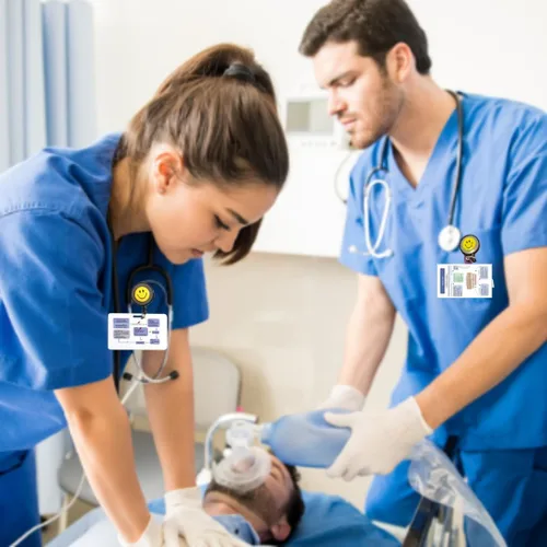 Vista 5 de Juego de 6 tarjetas de referencia para enfermera y PDF gratuito (PDF) - BLS, RCP, ACLS, ritmo de 18 ECG, código azul, lectura cardíaca, 12 ECG - ER
